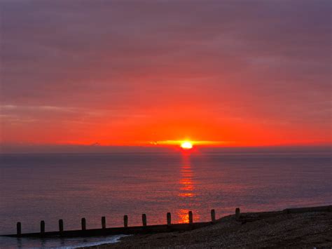Winter Sunset Sunset Lancing Beach West Sussex Martin Robson Flickr