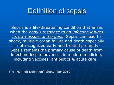 Ppt Sepsis Powerpoint Presentation Free Download Id6108641