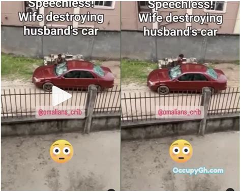 Wife Destroys Husbands Brand New Car Over Infidelity Allegation