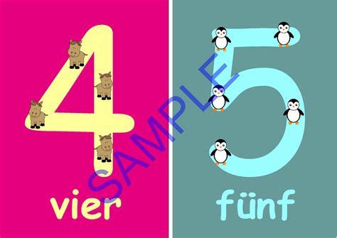 German Numbers Flashcards 0 To 10 For Younger Children Payhip