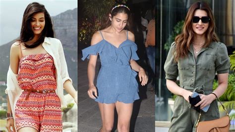Kriti Sanon Diana Penty And Sara Ali Khan Give Major Vogue Goals In Short Romper Outfits Fans