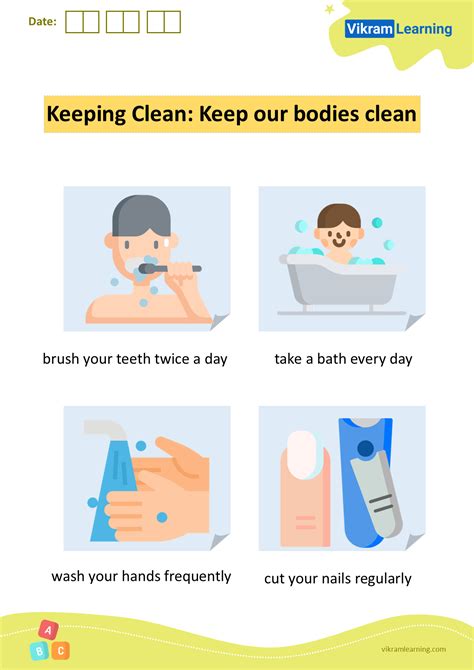 Download Keeping Clean Keep Our Bodies Clean Worksheets