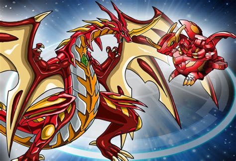 A pyrus/darkus bakugan created by naga. dragos evolutions - Welcome to the world of bakugan
