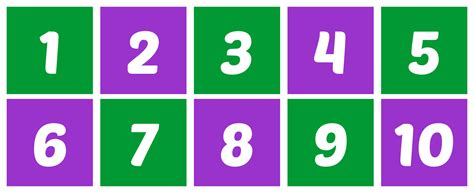 Free Large Printable Numbers 1 10 Most Children Will Stop Reversing
