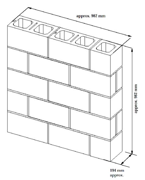 Diagram Of Concrete Masonry Block Wall Sample Cb1 13 Download