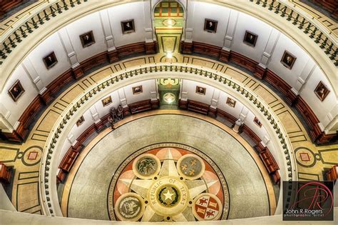 Texas Capitol Rotunda Floor Commercial Photographer John R Capitol