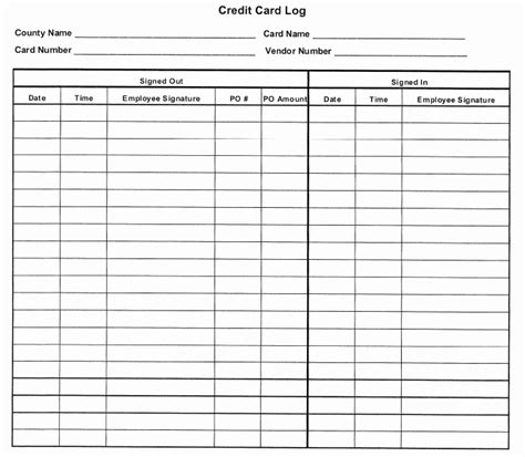 Your credit card processor charges you a flat fee per transaction for this. 4+ Credit Card Log Templates - Word Templates