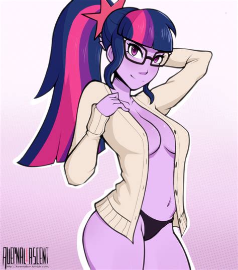 Rule 34 Avernalascent Black Panties Cleavage Equestria Girls Female