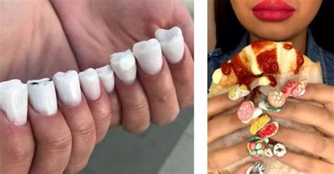 Russian Salon Creates Most Bizarre And Impractical Nail Designs Gross
