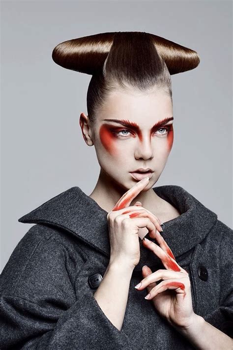 Kabuki Inspired Fashion Editorial Makeup Futuristic Makeup