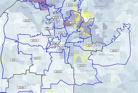 Atlanta Zip Code Map Downtown United States Map Porn Sex Picture