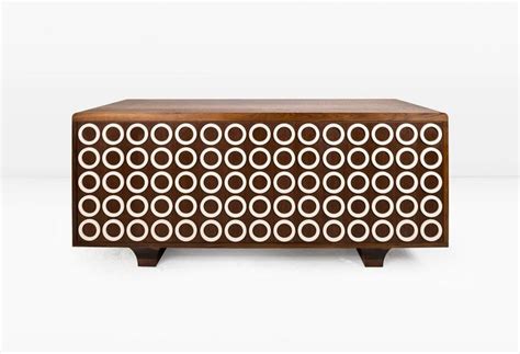 Door options range from partial and full overlay to inset, allowing you full customization of your new cabinets. Garmar Cabinet or Sideboard, with Oak, Sycamore, African Ebony, Bronze Hinges For Sale at 1stdibs