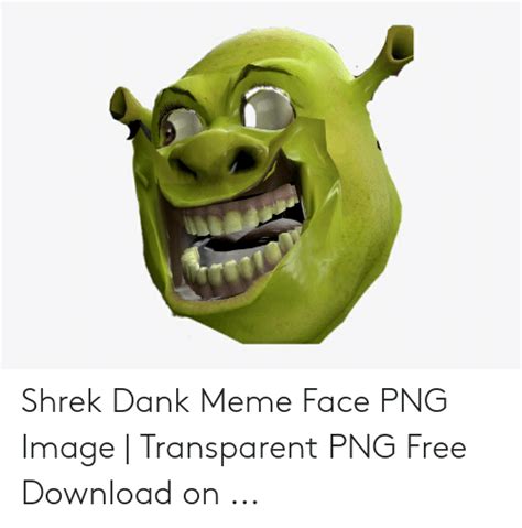 Dank Meme Shrek Funny Face