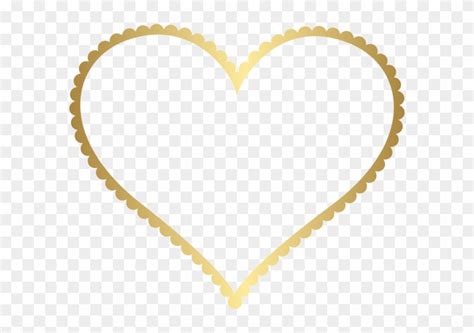 Gold Heart Border Frame Transparent Png Clip Art Heart Border Png
