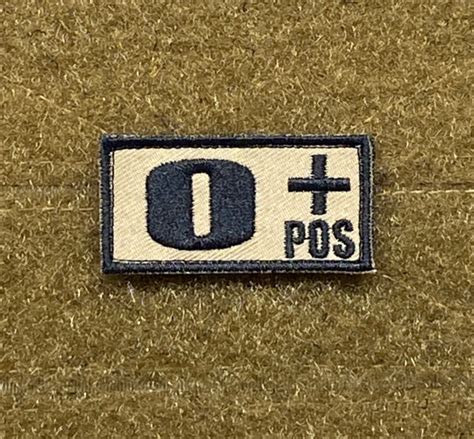 Tactical Outfitters Blood Type Morale Patches