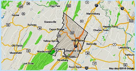 Area Map 2 Frederick County Virginia