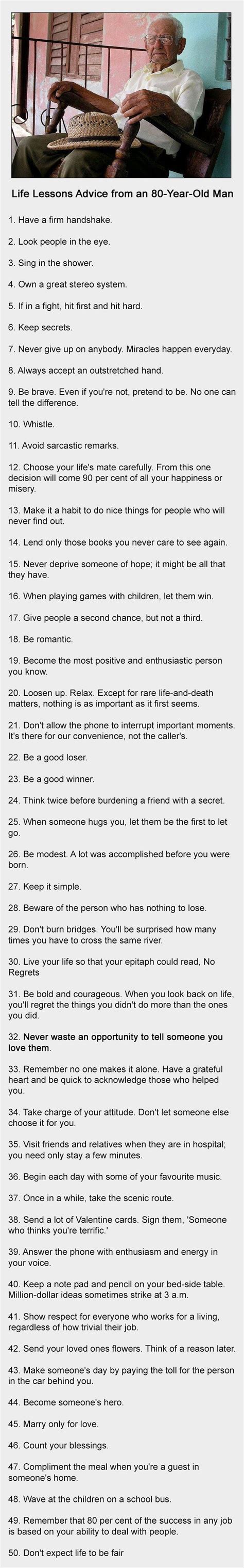 ‎life Lessons‬ Advice From An 80 Year Old Man Everyone Should Read This