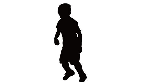 Silhouette Child Boy Cartoon Boy Silhouette Png Download 720406