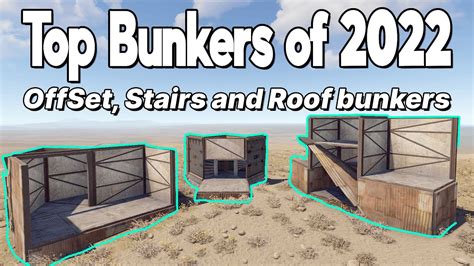 The Best Bunker Base Designs In Rust 2022 Rust Bunker Tutorial Youtube