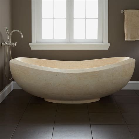 Wholesale Beige Stone Tub Bathroom Stone Bathtub Factory And