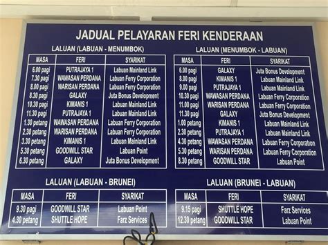 Feri menumbok ke labuan подробнее. Harga tiket feri Labuan-KK & Labuan-Menumbok - Borneo ...