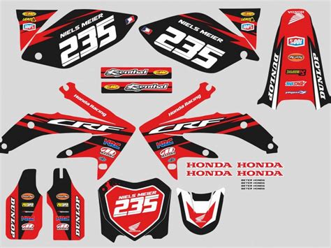 Kit déco Honda 450 CRF 2005 2008 Monster Energy Kitdeco moto fr