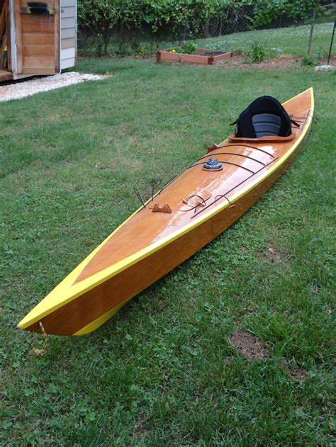 Hand Built Wooden Kayak Building Houdini Sailboat