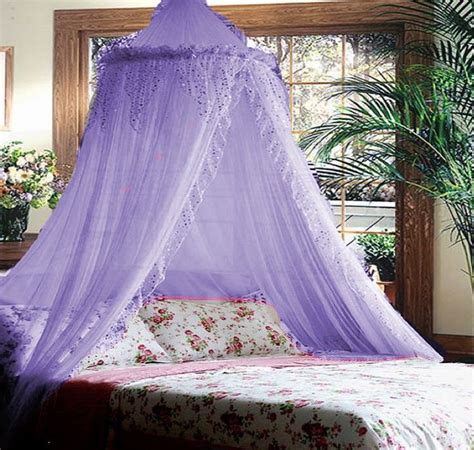 Take a look at the canopy on the bed. PURPLE LILAC JEWELED PRINCESS BED CANOPY MOSQUITO NET NEW ...