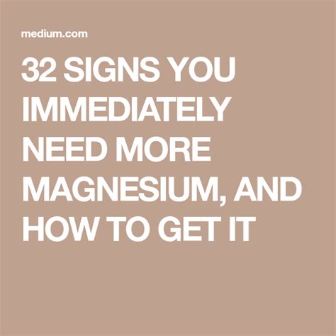 32 signs you immediately need more magnesium and how to get it anti aging body treatment
