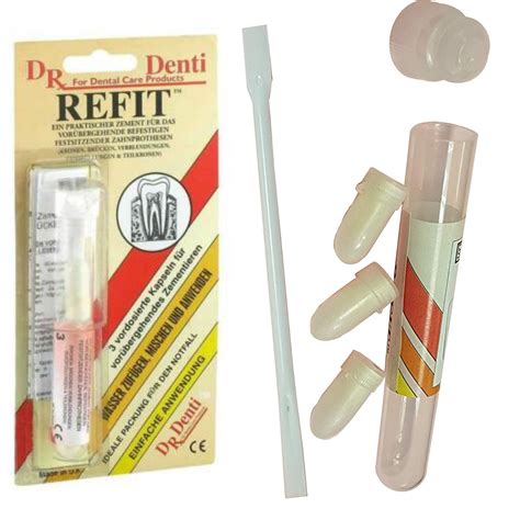 Zahnzement Zahnzement Für Kronen Brücken 3 Kapseln Original Dr Denti