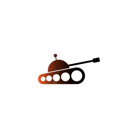 Design Template For Icon Logo Of An Army Tank Vector Gradient Simple