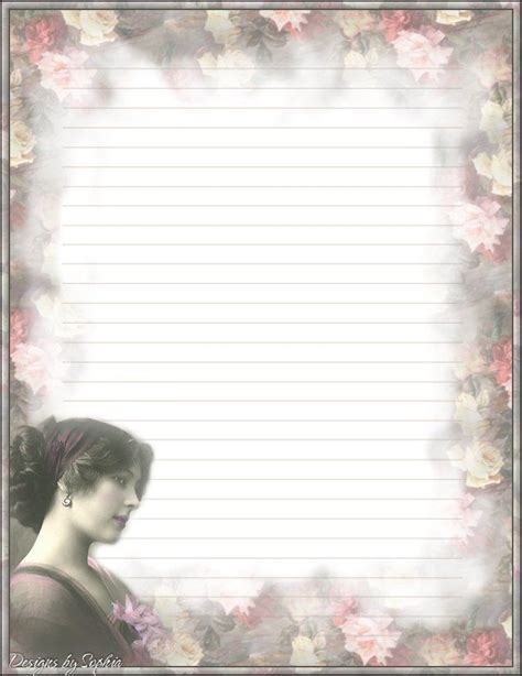 Printable Stationary 1 Paper Background Vintage Paper Writing Paper