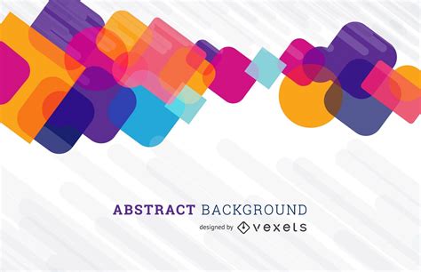 Abstract Background With Colorful Shapes Design Vector Download