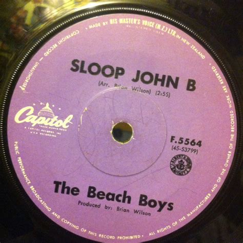 The Beach Boys Sloop John B 1966 Vinyl Discogs