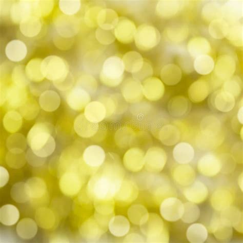 Golden Abstract Bokeh Lights Glitter Defocused Background Stock Image