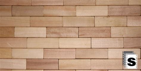 Wall Of Wooden Bricks Stock Footage Videohive
