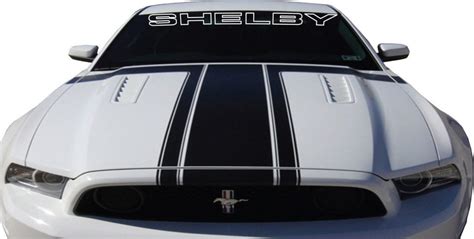 Ford Mustang Shelby Outlined Windshield Banner Decal Sticker Custom