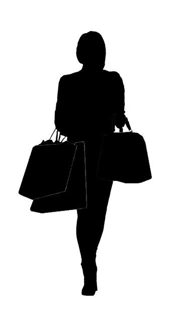 Shopping Woman Silhouette Free Stock Photo Public Domain