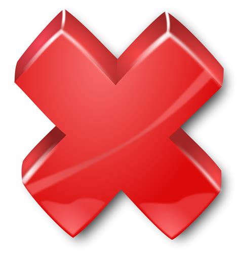 Download High Quality Red X Transparent Vector Transp