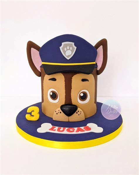 Paw Patrol Chase Cake In 2022 Paw Patrol Birthday Party Cake Paw
