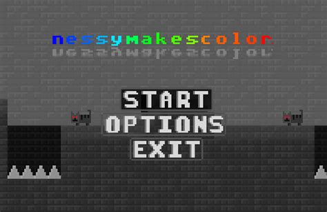 Ingame Start Menu Image Nessymakescolor Indie Db