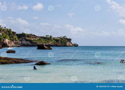 Beautiful Coastal Scenery Along The Bali Coastline Stock Photo Image