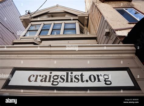 Craigslist Org Headquarters In Victorian House In San Francisco Usa Stock Photo Alamy