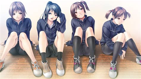 Anime Girls School Group Wallpapers Wallpaper Cave