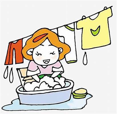 Washing Clothes Cartoon Clip Laundry Hand Wash