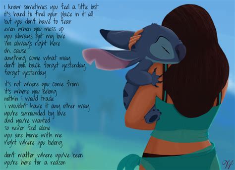 Where You Belong By Viridianvenus Lilo And Stitch Quotes Stitch