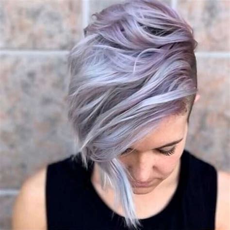 2017 Short Hairstyles Purple Fashion And Women