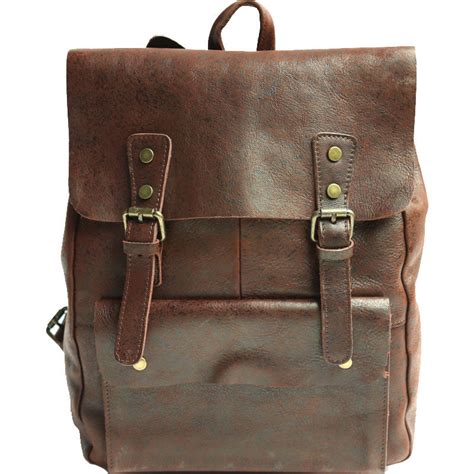 Cool Leather Mens Backpacks Travel Backpack Vintage Laptop Backpack Fo