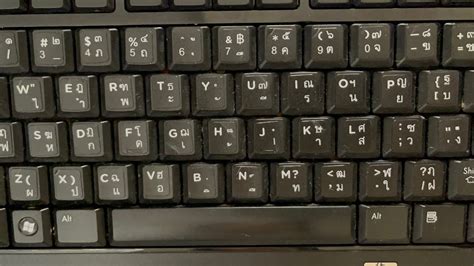 Thai Keyboard Layout อักษรคีย์บอร์ดไทย ซื้อโน้ตบุ๊คในต่างประเทศ