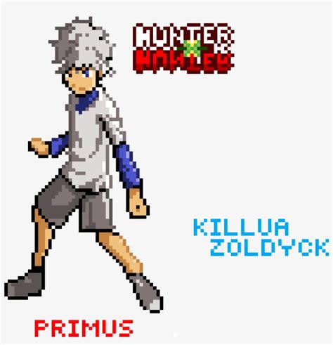 Killua Hunter X Hunter Gon Pixel Art Transparent Png 1200x1200